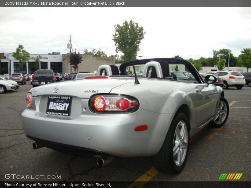 Sunlight Silver Metallic / Black 2008 Mazda MX-5 Miata Roadster