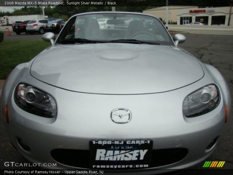 Sunlight Silver Metallic / Black 2008 Mazda MX-5 Miata Roadster