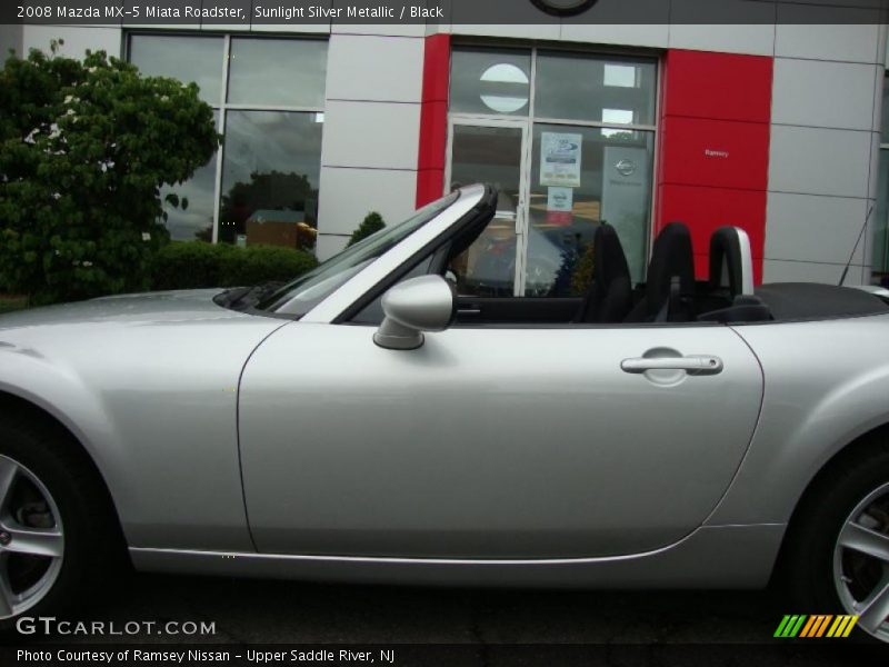 Sunlight Silver Metallic / Black 2008 Mazda MX-5 Miata Roadster