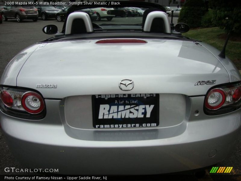 Sunlight Silver Metallic / Black 2008 Mazda MX-5 Miata Roadster