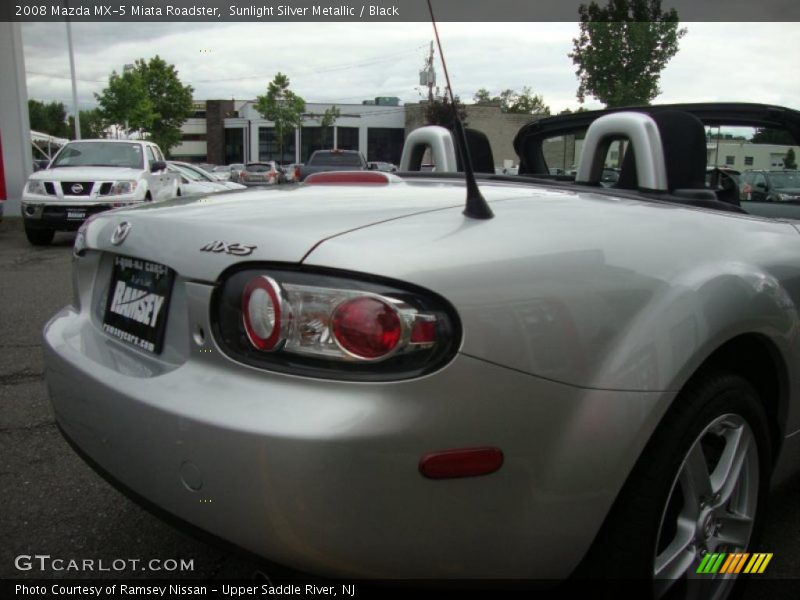 Sunlight Silver Metallic / Black 2008 Mazda MX-5 Miata Roadster