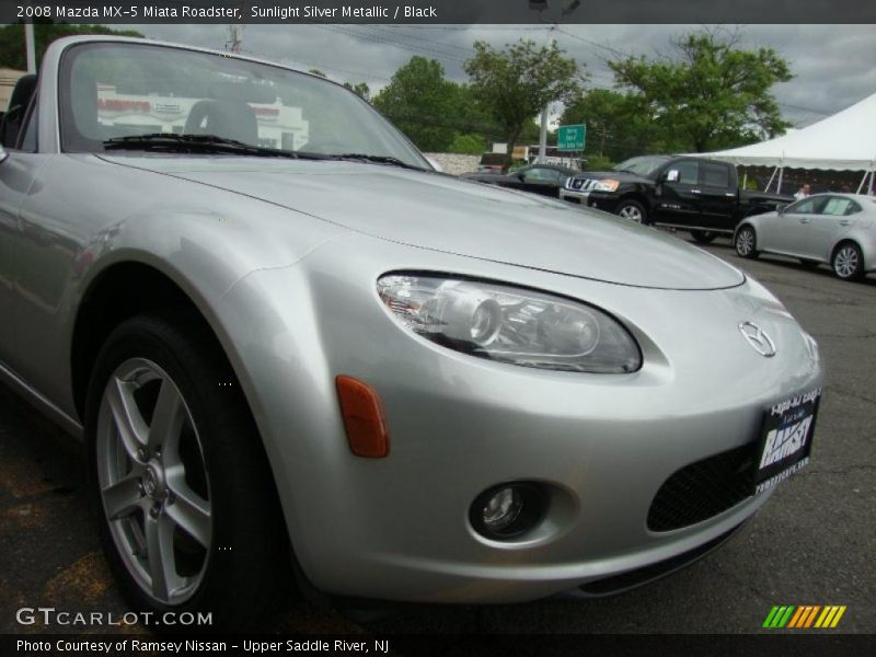 Sunlight Silver Metallic / Black 2008 Mazda MX-5 Miata Roadster