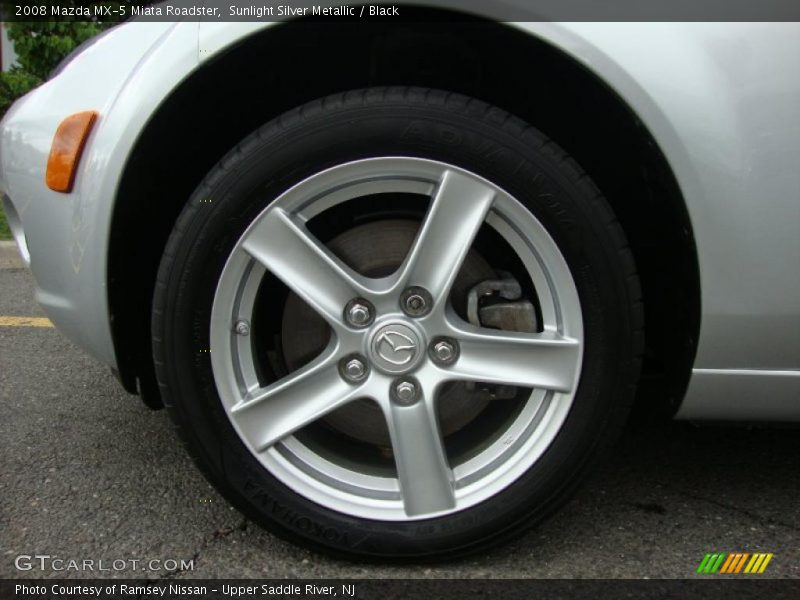Sunlight Silver Metallic / Black 2008 Mazda MX-5 Miata Roadster