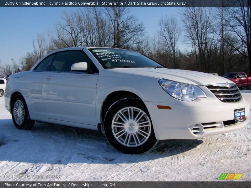 Stone White / Dark Slate Gray/Light Slate Gray 2008 Chrysler Sebring Touring Hardtop Convertible