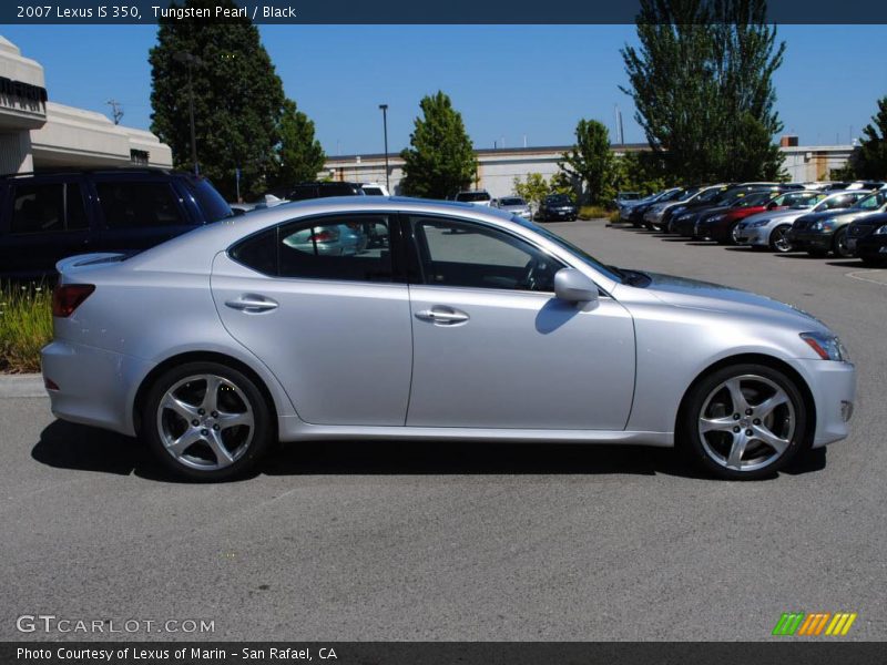 Tungsten Pearl / Black 2007 Lexus IS 350