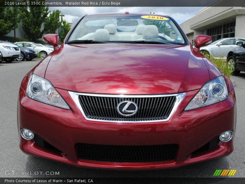 Matador Red Mica / Ecru Beige 2010 Lexus IS 350C Convertible