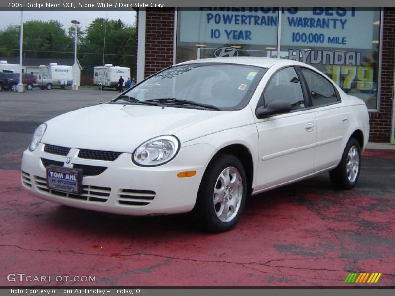 Stone White / Dark Slate Gray 2005 Dodge Neon SXT