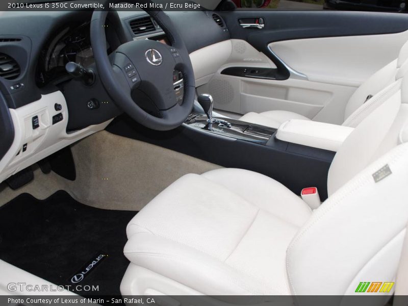 Matador Red Mica / Ecru Beige 2010 Lexus IS 350C Convertible