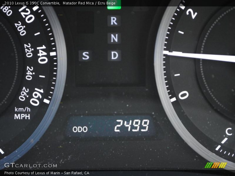 Matador Red Mica / Ecru Beige 2010 Lexus IS 350C Convertible