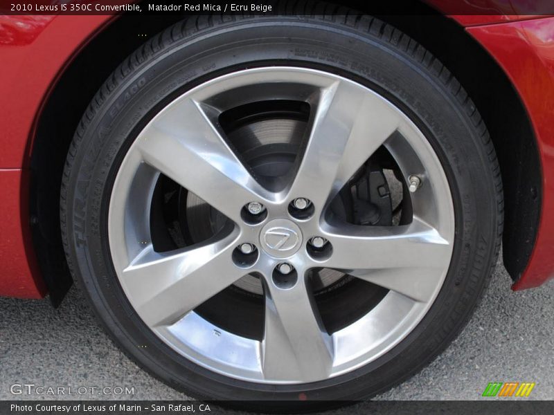 Matador Red Mica / Ecru Beige 2010 Lexus IS 350C Convertible