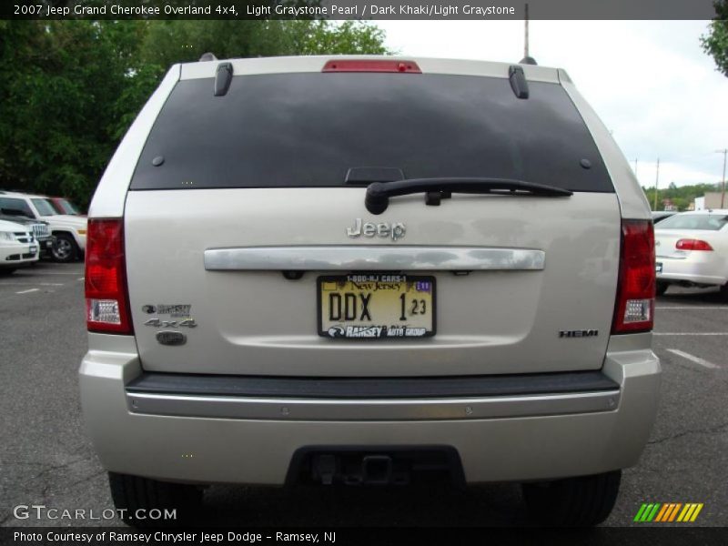 Light Graystone Pearl / Dark Khaki/Light Graystone 2007 Jeep Grand Cherokee Overland 4x4