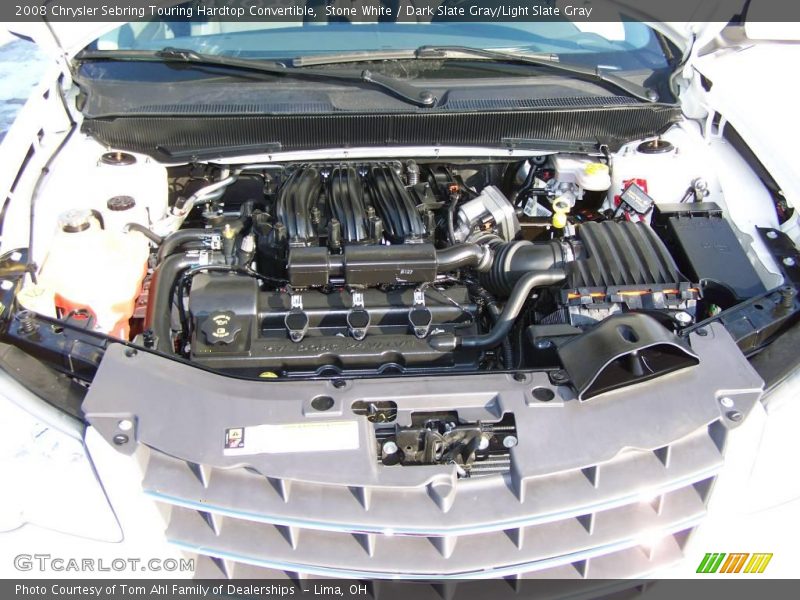 Stone White / Dark Slate Gray/Light Slate Gray 2008 Chrysler Sebring Touring Hardtop Convertible