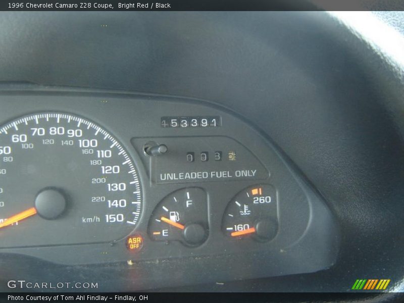 Bright Red / Black 1996 Chevrolet Camaro Z28 Coupe