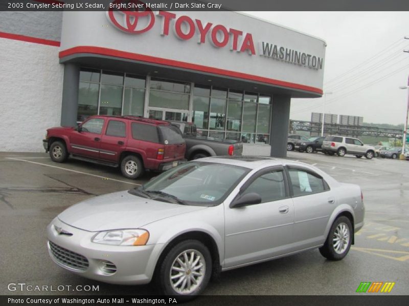 Bright Silver Metallic / Dark Slate Gray 2003 Chrysler Sebring LX Sedan