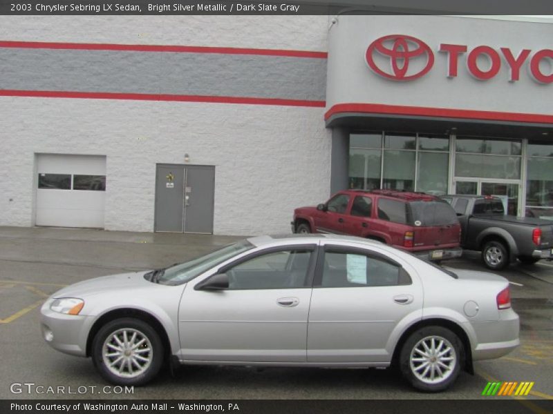 Bright Silver Metallic / Dark Slate Gray 2003 Chrysler Sebring LX Sedan