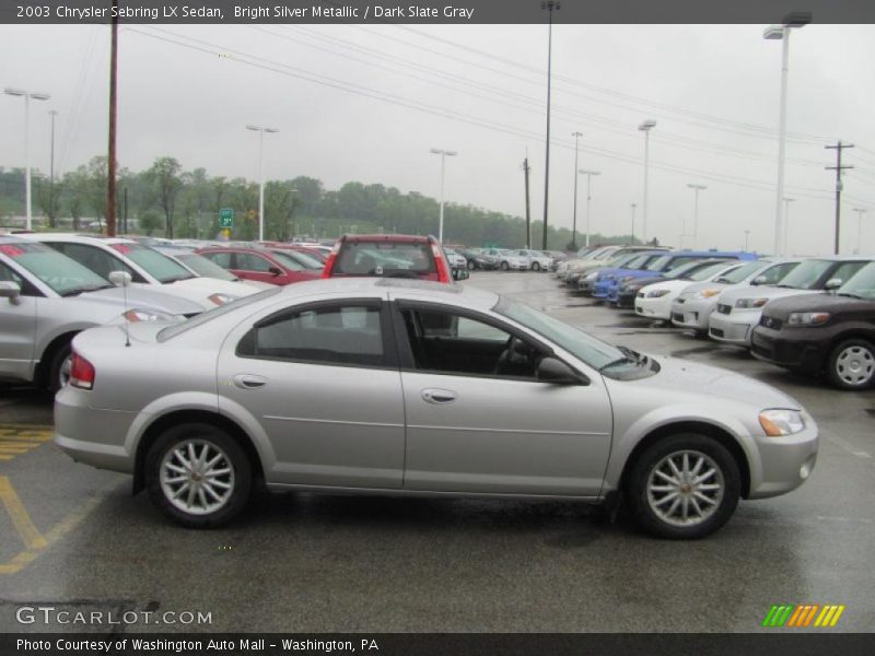 Bright Silver Metallic / Dark Slate Gray 2003 Chrysler Sebring LX Sedan
