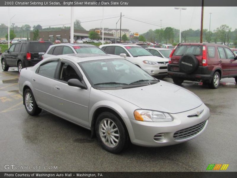 Bright Silver Metallic / Dark Slate Gray 2003 Chrysler Sebring LX Sedan