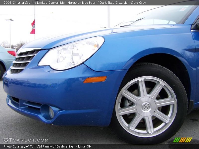 Marathon Blue Pearl / Dark Slate Gray/Light Slate Gray 2008 Chrysler Sebring Limited Convertible