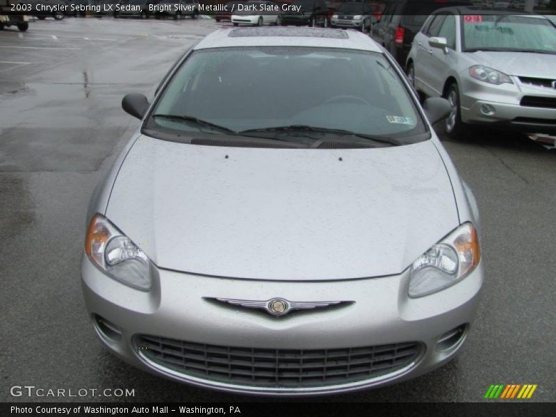 Bright Silver Metallic / Dark Slate Gray 2003 Chrysler Sebring LX Sedan