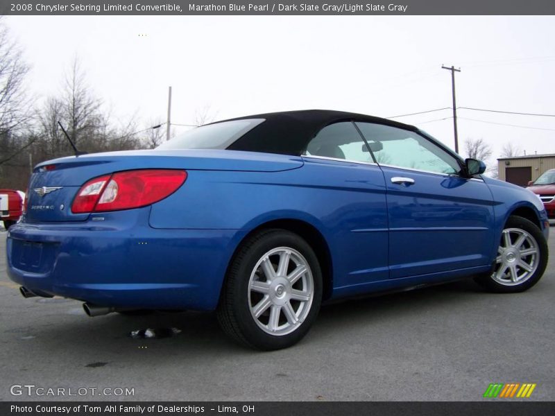 Marathon Blue Pearl / Dark Slate Gray/Light Slate Gray 2008 Chrysler Sebring Limited Convertible