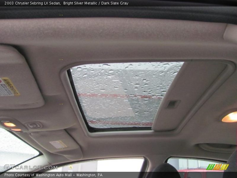 Bright Silver Metallic / Dark Slate Gray 2003 Chrysler Sebring LX Sedan