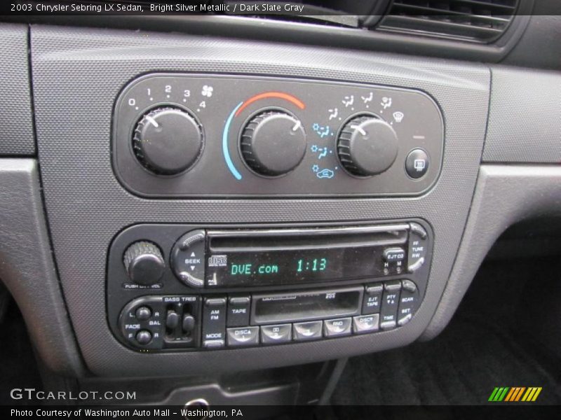 Bright Silver Metallic / Dark Slate Gray 2003 Chrysler Sebring LX Sedan