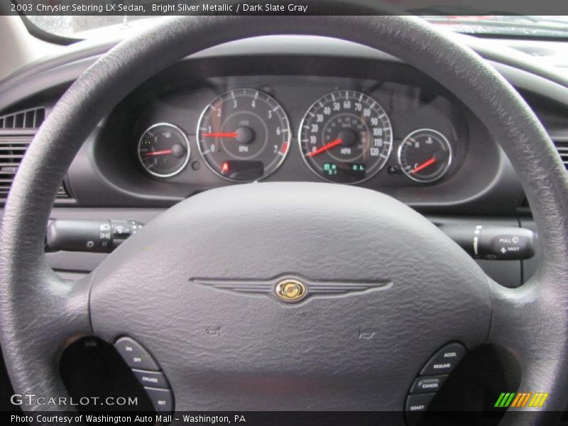 Bright Silver Metallic / Dark Slate Gray 2003 Chrysler Sebring LX Sedan