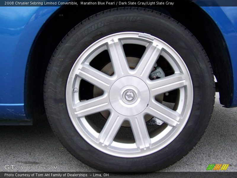 Marathon Blue Pearl / Dark Slate Gray/Light Slate Gray 2008 Chrysler Sebring Limited Convertible