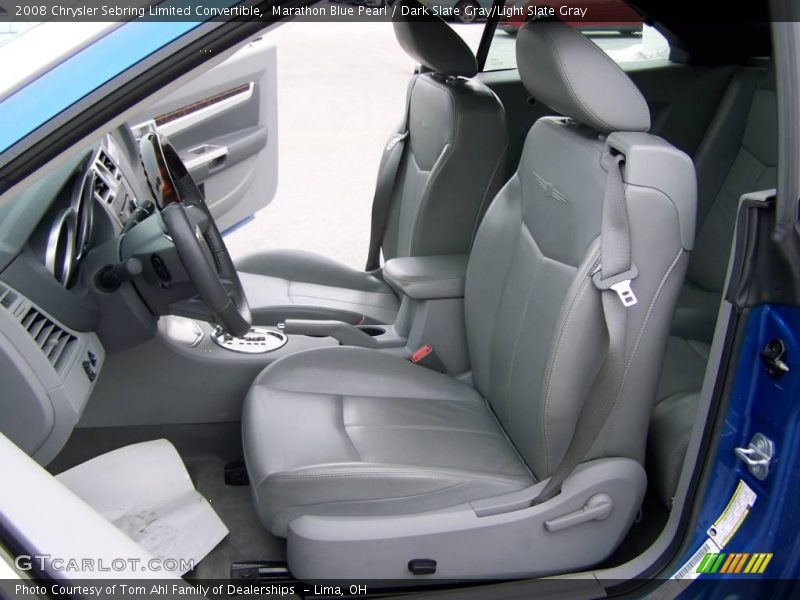 Marathon Blue Pearl / Dark Slate Gray/Light Slate Gray 2008 Chrysler Sebring Limited Convertible
