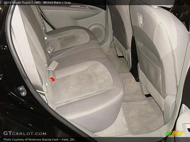 Wicked Black / Gray 2009 Nissan Rogue S AWD