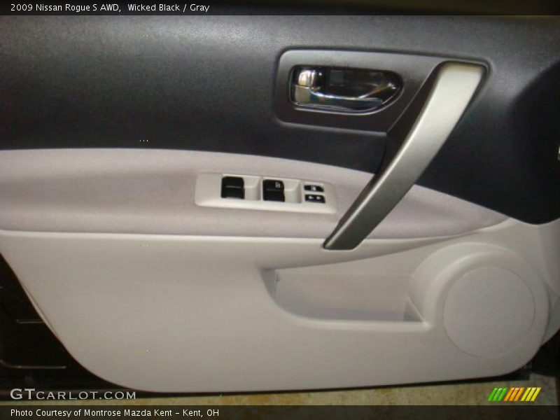 Wicked Black / Gray 2009 Nissan Rogue S AWD