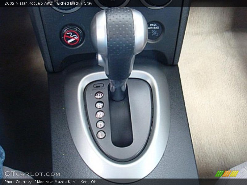 Wicked Black / Gray 2009 Nissan Rogue S AWD