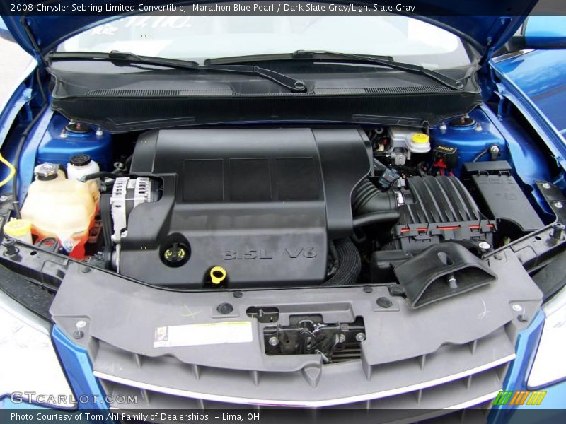 Marathon Blue Pearl / Dark Slate Gray/Light Slate Gray 2008 Chrysler Sebring Limited Convertible