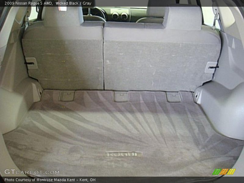 Wicked Black / Gray 2009 Nissan Rogue S AWD