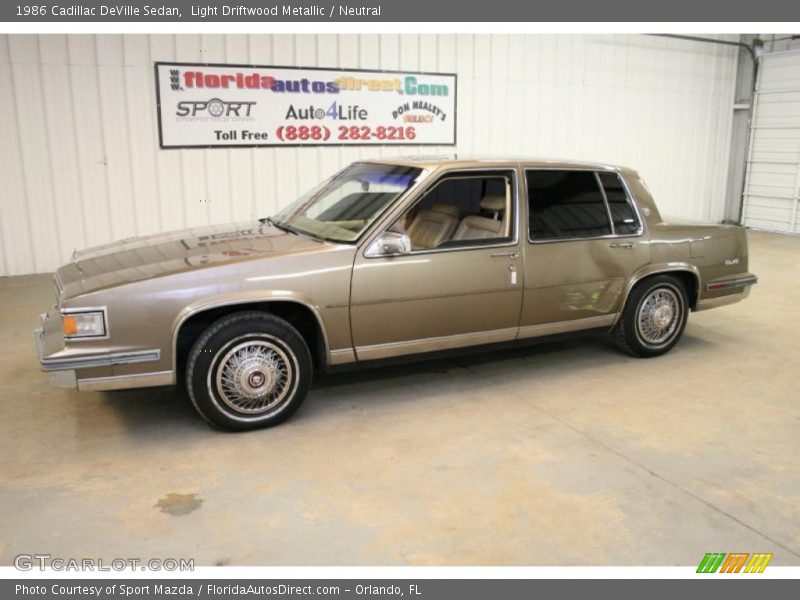 Light Driftwood Metallic / Neutral 1986 Cadillac DeVille Sedan