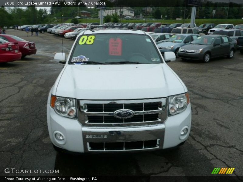 Oxford White / Charcoal 2008 Ford Escape Limited 4WD