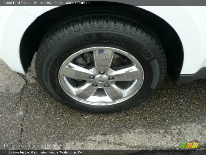 Oxford White / Charcoal 2008 Ford Escape Limited 4WD