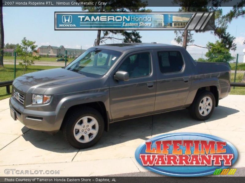 Nimbus Grey Metallic / Gray 2007 Honda Ridgeline RTL