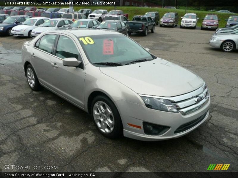 Smokestone Metallic / Medium Light Stone 2010 Ford Fusion SE