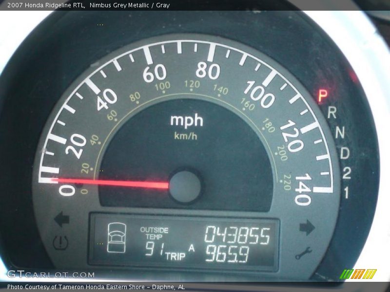Nimbus Grey Metallic / Gray 2007 Honda Ridgeline RTL