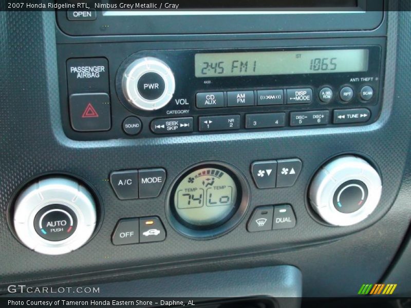 Nimbus Grey Metallic / Gray 2007 Honda Ridgeline RTL