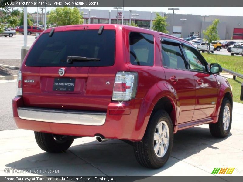 Vivid Red Metallic / Stone 2008 Mercury Mariner V6