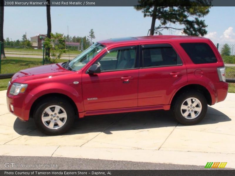 Vivid Red Metallic / Stone 2008 Mercury Mariner V6