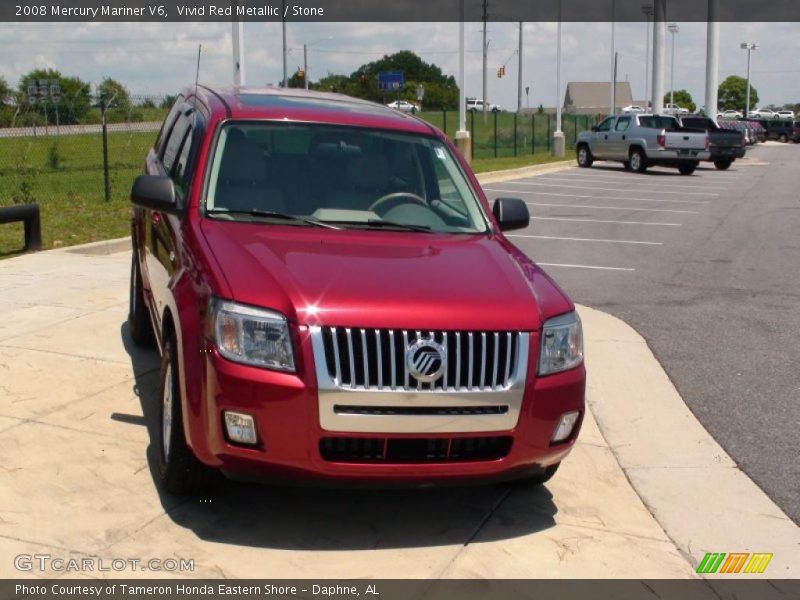 Vivid Red Metallic / Stone 2008 Mercury Mariner V6
