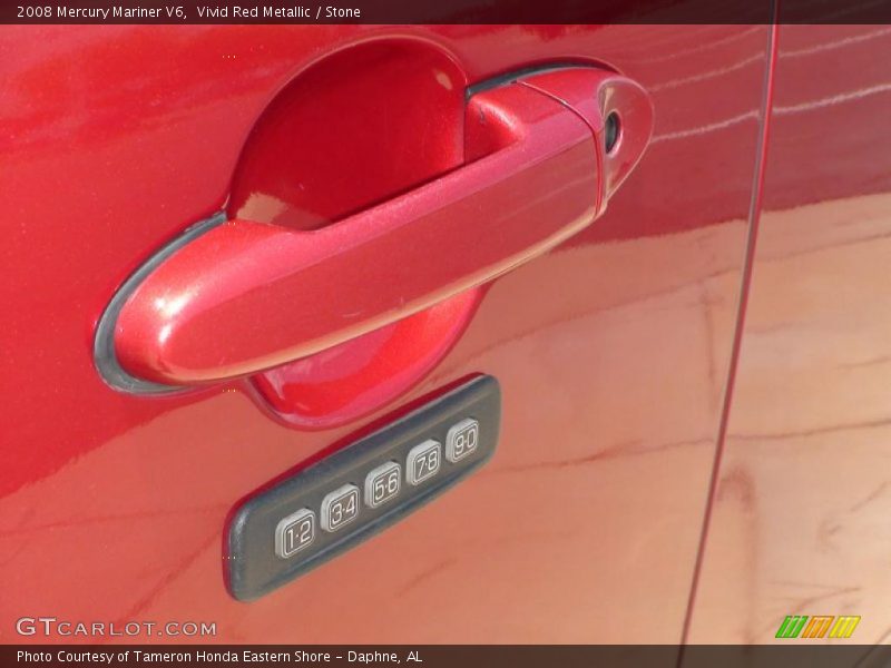 Vivid Red Metallic / Stone 2008 Mercury Mariner V6