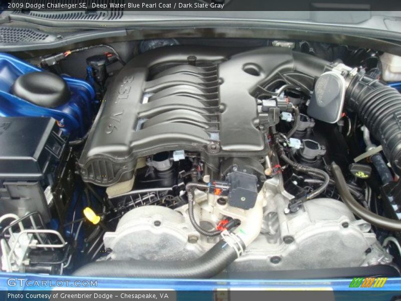 Deep Water Blue Pearl Coat / Dark Slate Gray 2009 Dodge Challenger SE