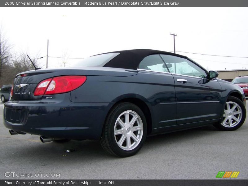 Modern Blue Pearl / Dark Slate Gray/Light Slate Gray 2008 Chrysler Sebring Limited Convertible