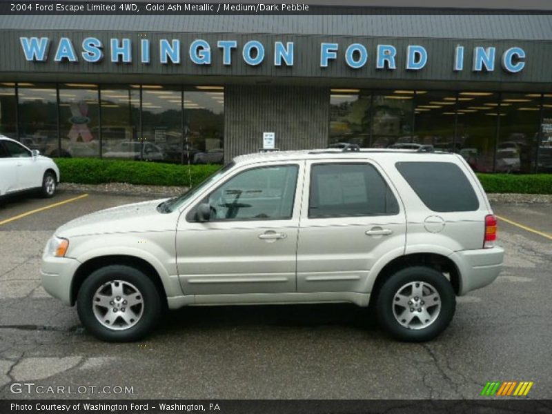 Gold Ash Metallic / Medium/Dark Pebble 2004 Ford Escape Limited 4WD