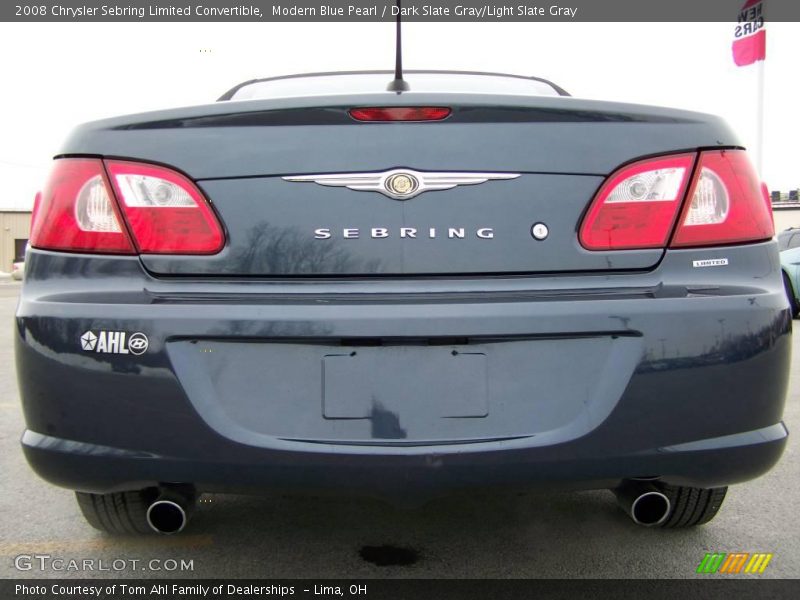 Modern Blue Pearl / Dark Slate Gray/Light Slate Gray 2008 Chrysler Sebring Limited Convertible