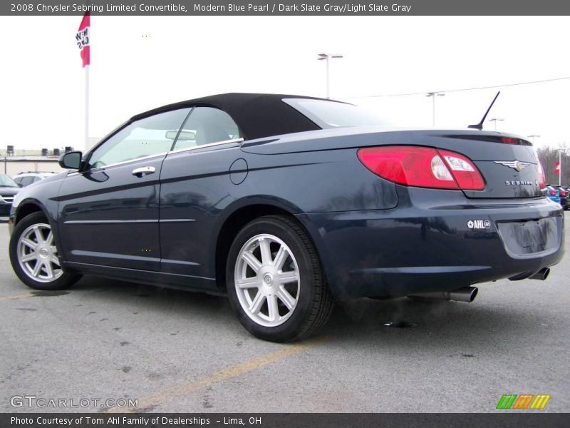 Modern Blue Pearl / Dark Slate Gray/Light Slate Gray 2008 Chrysler Sebring Limited Convertible